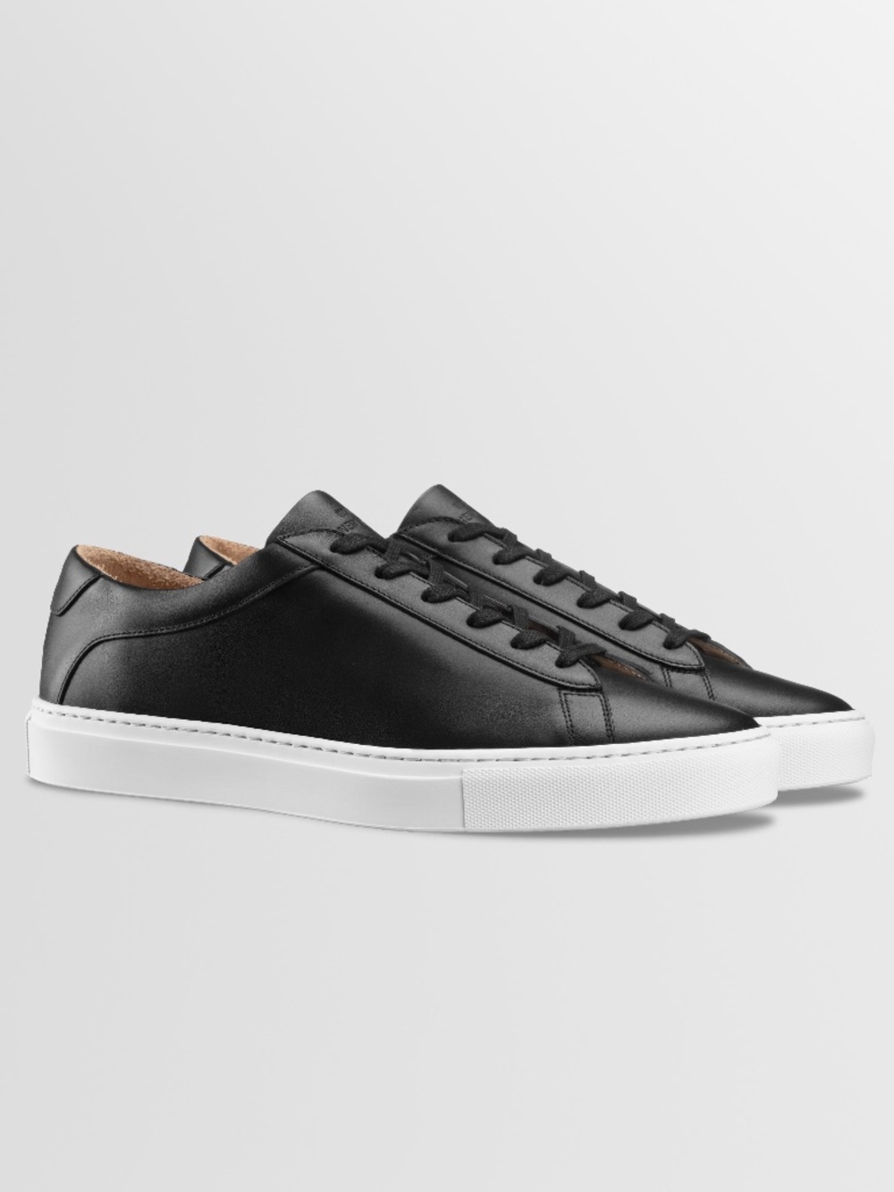 KOIO Capri Sneakers, Black with White Sole, size 41